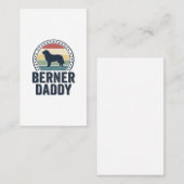 Carte De Visite Conception de chemise vectorielle Berner Daddy Vin (Devant / Derrière)
