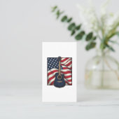 Carte De Visite Conception de chemise vectorielle drapeau patrioti (Debout devant)