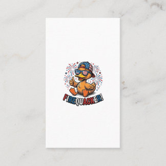 Carte De Visite Conception de chemise vintage canard patriotique F