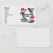 Carte De Visite Conception de cheval et de botte (Devant / Derrière)