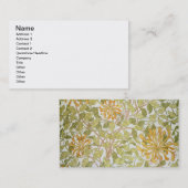 Carte De Visite Conception de "chèvrefeuille", 1883 (Devant / Derrière)