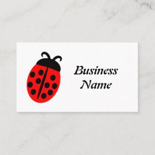 Carte De Visite Conception de chouette Ladybug