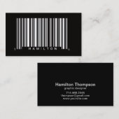 Carte De Visite conception de code barre professionnel (Devant / Derrière)