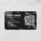Carte De Visite Conception de code QR Maquilleuse (Devant)