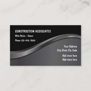 Carte De Visite Conception de construction unique