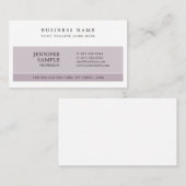 Carte De Visite Conception de couleurs élégantes et modernes (Devant / Derrière)