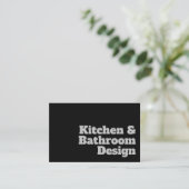 Carte De Visite Conception de cuisine et de salle de bain en gras  (Debout devant)