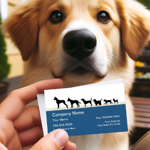 Carte De Visite Conception de décoration pour animaux à thème de c