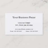 Carte De Visite Conception de dispositif de pompage d'or de (Dos)