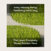Carte De Visite Conception de fauchage d'herbe de pelouse (Extérieur déplié)