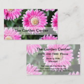 Carte De Visite Conception de fleur de jardinerie (Devant / Derrière)