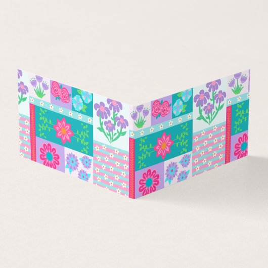 Carte De Visite Conception de fleurs vibrantes en fleurs (Extérieur)