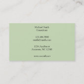 Carte De Visite Conception de fruit de grenade de William Morris (Dos)