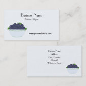 Carte De Visite Conception de fruits bleuets (Devant / Derrière)