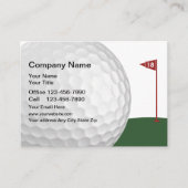 Carte De Visite Conception de Golf 18 Trous (Devant)