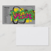 Carte De Visite conception de graffiti urbain (Devant / Derrière)