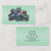 Carte De Visite Conception de grenouilles (Devant / Derrière)