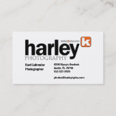 Carte De Visite conception de harley de zazzle (Dos)
