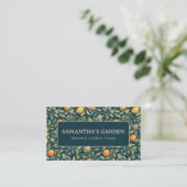 Carte De Visite Conception de jardin de citrus avec des oranges, d (Debout devant)