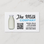 Carte De Visite Conception de la bouteille de lait, livraison Milk (Devant)
