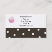 Carte De Visite Conception de la cuisson des sucreries et des fria (Dos)