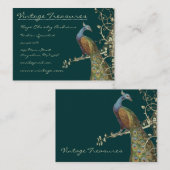 Carte De Visite Conception de la flèche de la feuille de paon (Devant / Derrière)