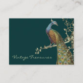 Carte De Visite Conception de la flèche de la feuille de paon (Dos)