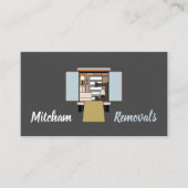 Carte De Visite Conception de la fourgonnette de déménagement, soc (Devant)