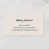 Carte De Visite Conception de la texture du bois (Dos)