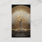 Carte De Visite Conception de l'Arbre de Lumière Éternelle | Arbre (Devant)