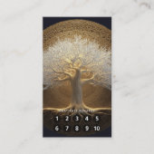 Carte De Visite Conception de l'Arbre de Lumière Éternelle | Arbre (Devant)