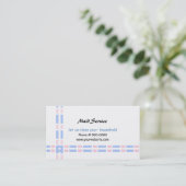 Carte De Visite Conception de lien rose et bleu (Debout devant)