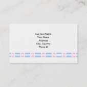 Carte De Visite Conception de liens rose et bleu (Dos)