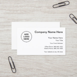 Carte De Visite Conception de logo d'affaires