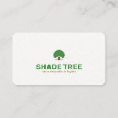 Carte De Visite Conception de logo d'arbre ombragé | Couleur modif (Devant)