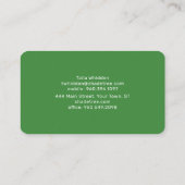 Carte De Visite Conception de logo d'arbre ombragé | Couleur modif (Dos)
