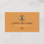 Carte De Visite Conception de logo de rucher d'apiculture de miel (Devant)