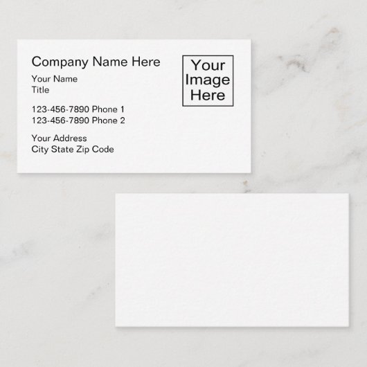 Carte De Visite Conception de logo de société (Devant / Derrière)