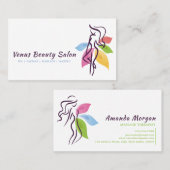 Carte De Visite Conception de logo de spa de salon de beauté (Devant / Derrière)