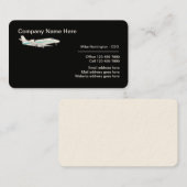 Carte De Visite Conception de logo de transport de jet (Devant / Derrière)