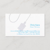 Carte De Visite conception de logo d'électricien (Dos)