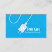 Carte De Visite conception de logo d'électricien (Devant)