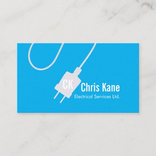 Carte De Visite conception de logo d'électricien (Devant)