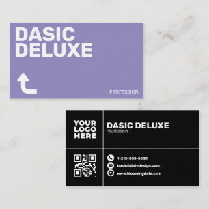 Carte De Visite Conception de logo personnalisé minimaliste et cod