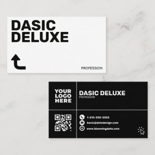 Carte De Visite Conception de logo personnalisé minimaliste et cod