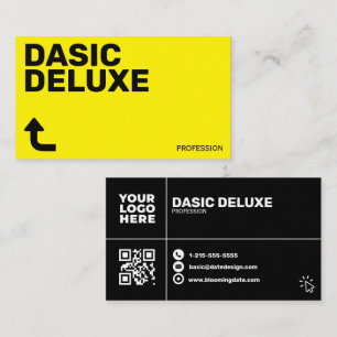 Carte De Visite Conception de logo personnalisé minimaliste et cod
