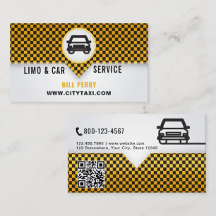 Carte De Visite Conception de logo pour service de limousine et de