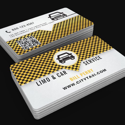 Carte De Visite Conception de logo pour service de limousine et de