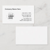 Carte De Visite Conception de logo professionnel (Devant / Derrière)