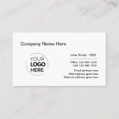Carte De Visite Conception de logo professionnel (Devant)